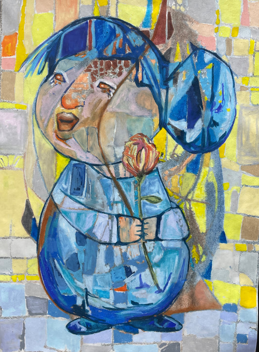Mädchen mit Blume